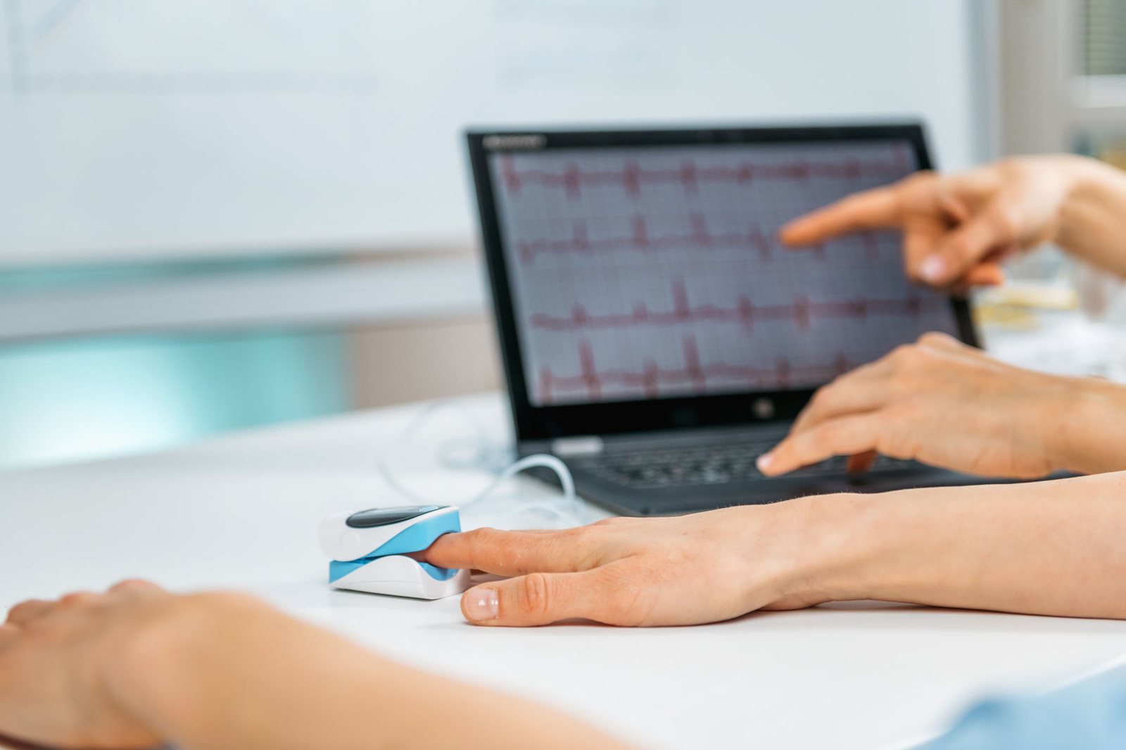 HRV biofeedback — a simple finger sensor reads the body’s signals